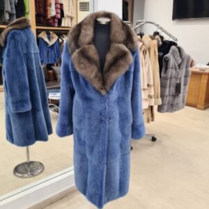 blue mink fur